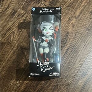 DC Comics Bombshells Harley Quinn Figure - Black, Red, White